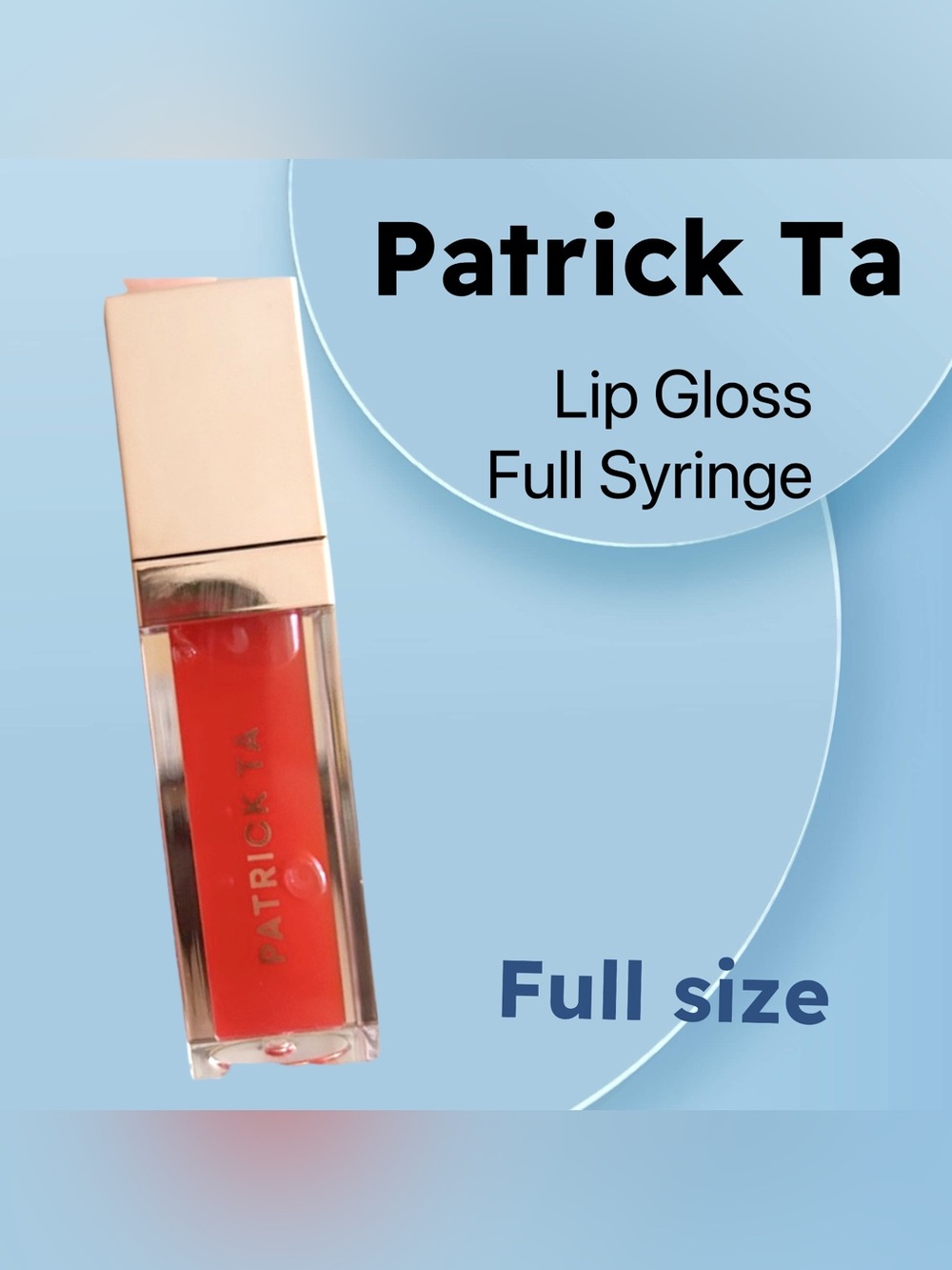 🇺🇸🆕NEW PATRICK TA |FULL| Major Volume Plumping Lip Gloss Full Syringe